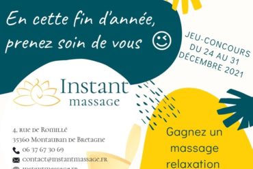 Massage assis au marché de Noël 2021 de Montauban